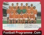 Blackpool Football Club Multi Autographed Signed Picture 1972