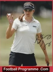 Womens Golf Brittany Lang Autograph Signed Picture Golfer