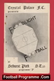 Crystal Palace v Chelsea 1953 – Football Programme 1950s