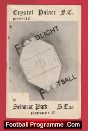 Crystal Palace v Chelsea 1953 – Football Programme 1950s