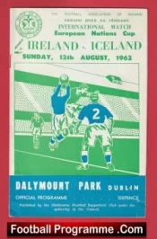 Ireland v Iceland 1962 – Dalymount Park