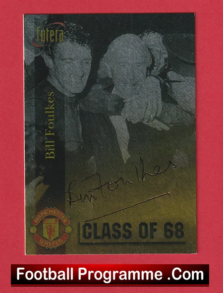 Manchester United Bill Foulkes Autographed Signed Football Card Man Utd - Image 2