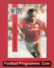 Manchester United Danny Wallace Autographed Signed Football Card Man Utd