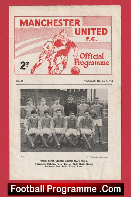 Manchester United v Swindon Town 1964 - George Best Youth Cup Final - Image 2