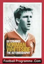 Manchester United Norman Whiteside Autographed Signed Picture