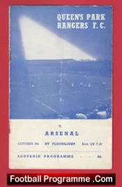 Queens Park Rangers v Arsenal 1953 – 1st First Floodlights Opening