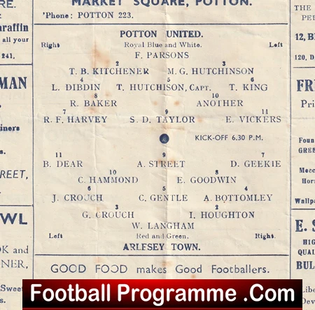 Potton United v Arlesey Town 1951 - 1950s - Image 3