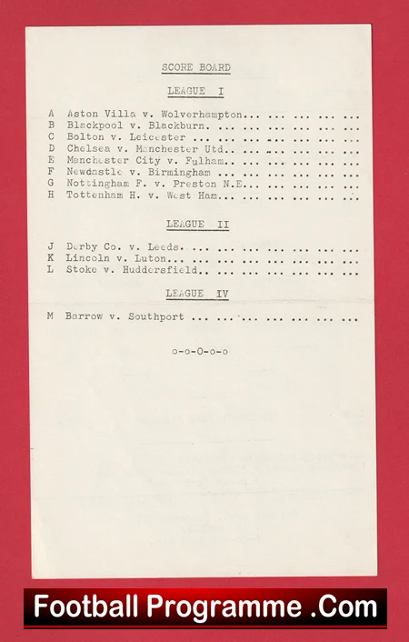 Everton v Liverpool 1960 - Reserves Match Single Sheet - Image 3