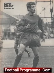 Scunthorpe United Kevin Keegan Signed Autograph 1960s