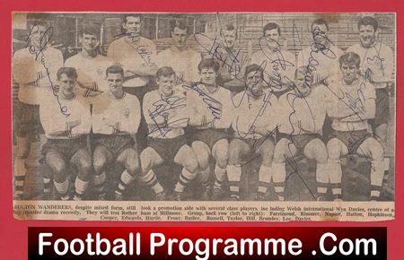 Bolton Wanderers Football Club Multi Autographed Signed Team 1965 1966 - Image 2