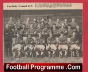 Carlisle United Football Club Multi Autographed Signed Picture 1965 1966