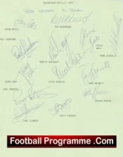Colchester United Football Club Multi Autographed Signed Team 1993