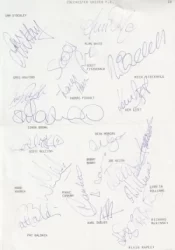 Colchester United Football Club Multi Autographed Signed Team 1991