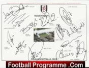 Fulham Football Club Multi Autographed Signed Team 2006 2007