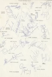 Fulham Football Club Multi Autographed Signed Team 1989 1990