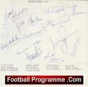 Fulham Football Club Multi Autographed Signed Team 1980s