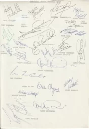 Doncaster Rovers Football Club Multi Autographed Signed Team 1987 1988