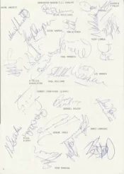 Doncaster Rovers Football Club Multi Autographed Signed Team 1994 1995