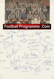 Stafford Rangers Football Club Multi Autographed Signed Team 1986 1987