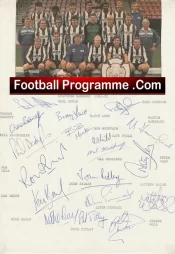 Stafford Rangers Football Club Multi Autographed Signed Team 1986 1987