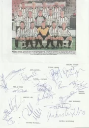 Stafford Rangers Football Club Multi Autographed Signed Team 1995 1996