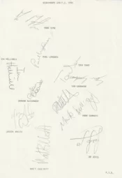 Scunthorpe United Football Club Multi Autographed Signed Team 1992