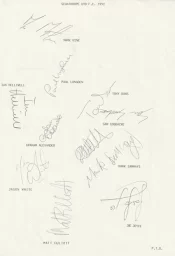 Scunthorpe United Football Club Multi Autographed Signed Team 1992