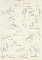 Scunthorpe United Football Club Multi Autographed Signed Team 1991