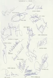 Scunthorpe United Football Club Multi Autographed Signed Team 1994 1995