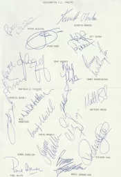 Scunthorpe United Football Club Multi Autographed Signed Team 1994 1995