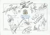 Wigan Athletic Football Club Multi Autographed Signed Team 2005 2006