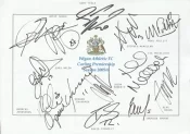 Wigan Athletic Football Club Multi Autographed Signed Team 2005 2006