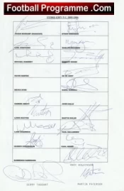 Stoke City Football Club Multi Autographed Signed Team 2005 2006
