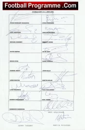 Stoke City Football Club Multi Autographed Signed Team 2005 2006
