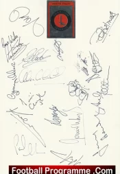 Charlton Athletic Football Club Multi Autographed Signed Team 1995 1996