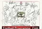 Stoke City Football Club Multi Autographed Signed Team 2007 2008