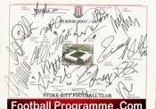 Stoke City Football Club Multi Autographed Signed Team 2007 2008
