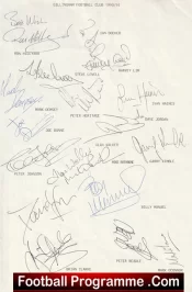 Gillingham Football Club Multi Autographed Signed Team 1990 1991