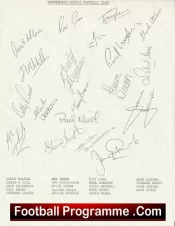 Scunthorpe United Football Club Multi Autographed Signed Team 1987 1988