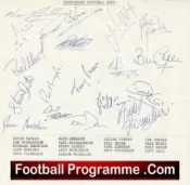 Scunthorpe United Football Club Multi Autographed Signed Team 1988 1989