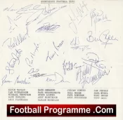 Scunthorpe United Football Club Multi Autographed Signed Team 1988 1989