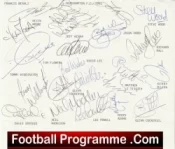 Southampton Football Club Multi Autographed Signed Team 1992