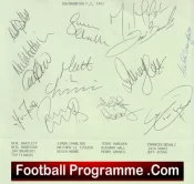 Southampton Football Club Multi Autographed Signed Team 1993