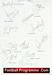 Southampton Football Club Multi Autographed Signed Team 1995 1996