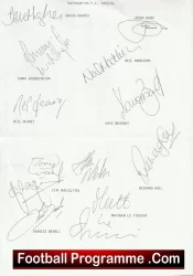 Southampton Football Club Multi Autographed Signed Team 1995 1996