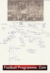 Stafford Rangers Football Club Multi Autographed Signed Team 1991 1992