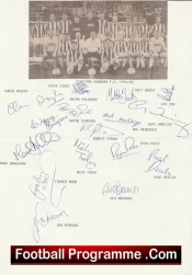 Stafford Rangers Football Club Multi Autographed Signed Team 1991 1992