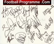 Aberdeen Football Club Multi Autographed Signed Team Birthday Card 2010 2011