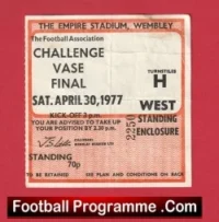 Billericay v Sheffield 1977 – FA Vase Cup Final Ticket Wembley