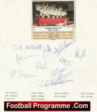 Boreham Wood Football Club Multi Autographed Signed Team 1987 1988
